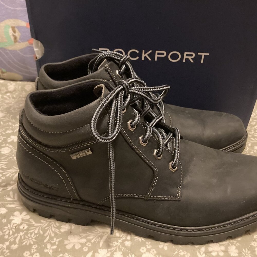 Mens Rockport Weather or Not PT Waterproof Boot 8.5 Wide Leather